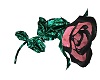 Cute Goth Tin Rose