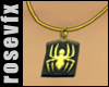 Gold Spider Necklace