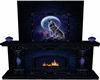 Blue Fireplace