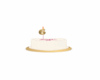 B~ Gold 6  Cake Candle