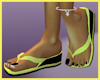 Beach Baby Yellow Flops