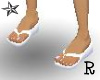 [RS] White Flip Flops!