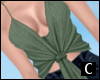 C` Knotted Cami Green