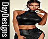 Black Leather Turtleneck