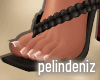 [P] Bee black sandals