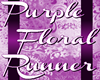 Purple Floral Runner