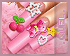 Q " Pink Cute Nails