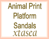 Animal Print Sandals