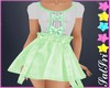 Pastel Green Skirt n Top