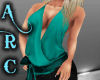 ARC Teal Belted Top
