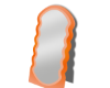 Orange Wavy Mirror
