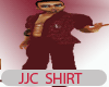 (JJC)JC BURGUNDY SHIRT