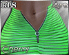 ZIP Skirt Green RLS