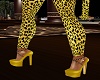 Yellow Leopard Heels