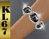 [KL]Bling black bracelet