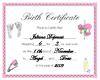 Juliana Birth Certificat