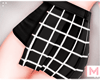 x Maya Black Plaid Skirt