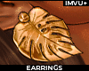 ! tiana leaf earrings
