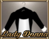  Black White Jacket Top