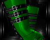 b green goth boots