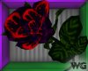 Stained Dark Purple Rose