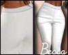 B! Leather Pants / White