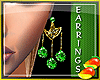 (RM)Earrings Emerald Gol