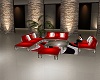 Red & Silver Couch