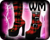 *WM* Red Plaid Steel Toe