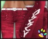 *J* Ozzy Red Jeans