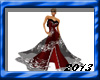(K) Red Black Gown