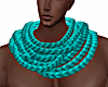 ROPE  SCARF TURQUOISE