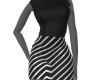 Il black pinstripe dress