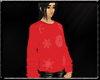 Red snowflake sweater