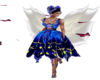 Blue butterfly dress UA