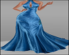 Satin Blue Mermaid Dress