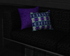 Purple & Black Couch