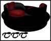 TTT Black~Red Chat Couch