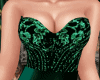 Busty Green Gown