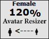 Avatar scaler 120% Femal