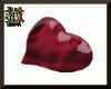 [ER] Red Satin Heart Bed