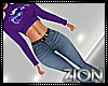 Zoe Purple Sweater Set