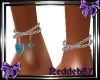 *RD* Turquoise Anklets