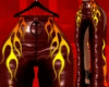 Red Fire Latex Pants RL