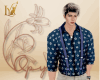 PY Nerdy Blue Top M