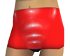 (G) Latex Miniskirt Red