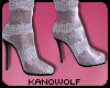 K| Chic wool Silver Boot
