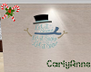 Let It Snow Snowman Deco