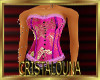 Pink Satin Corset