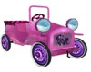 Girls Pink and Zebra Car